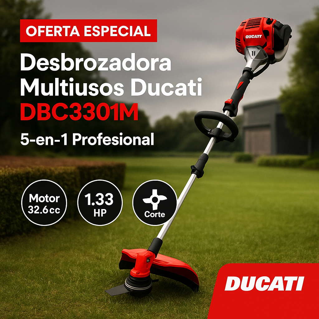 Desbrozadora Multiusos Ducati DBC3301M — 5 en 1