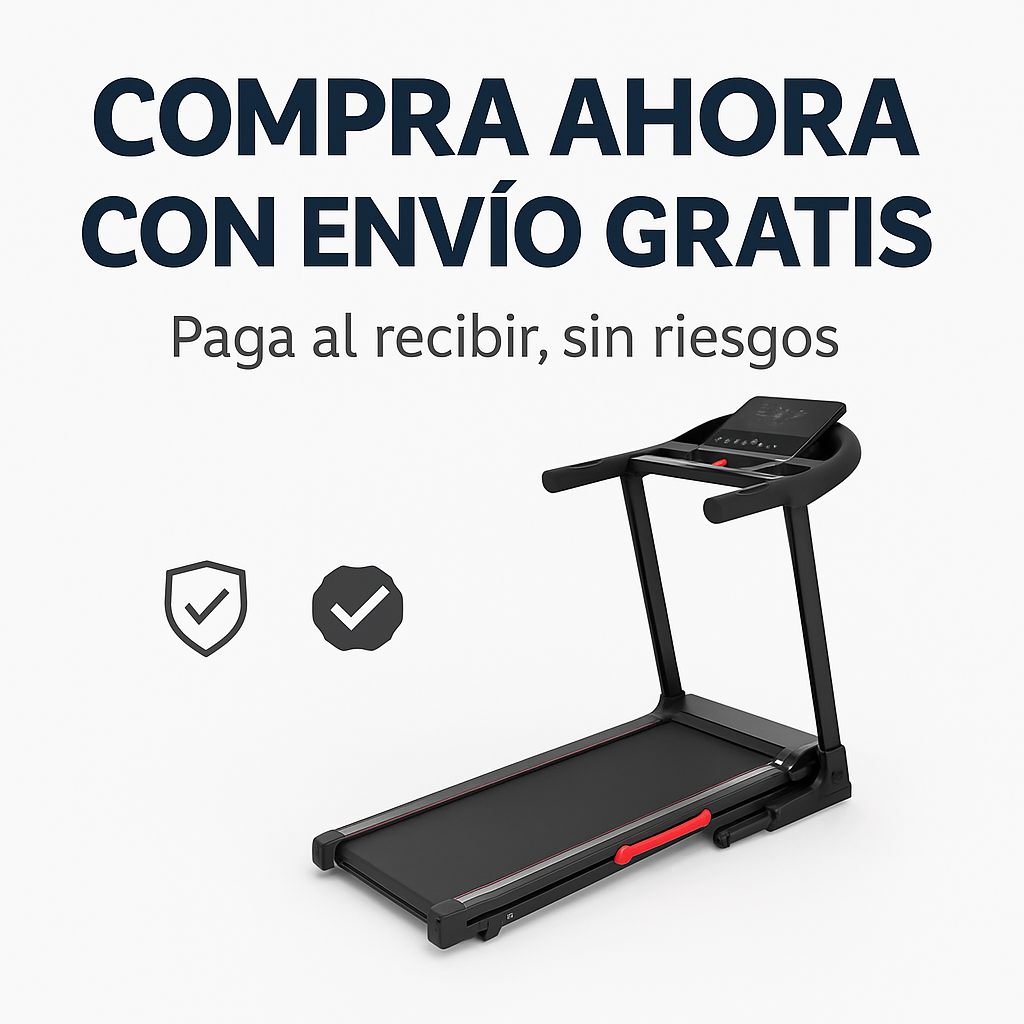 Caminadora Plegable con Inclinación Manual 3 Niveles – Velocidad 1 a 14 km/h