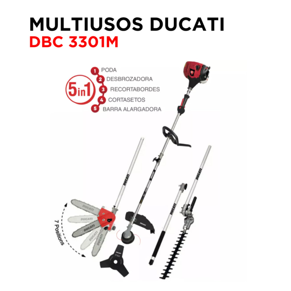 Desbrozadora Multiusos Ducati DBC3301M — 5 en 1