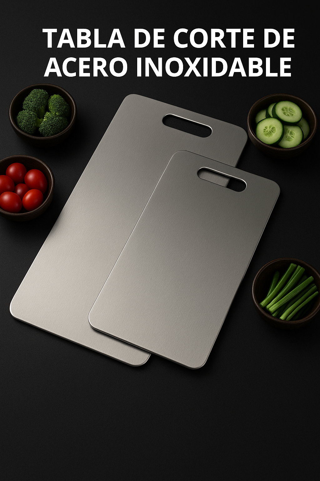 FIORENZA || TABLA DE CORTE PREMIUM ACERO INOXIDABLE
